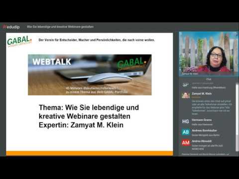 Wie Sie lebendige und kreative Webinare gestalten
