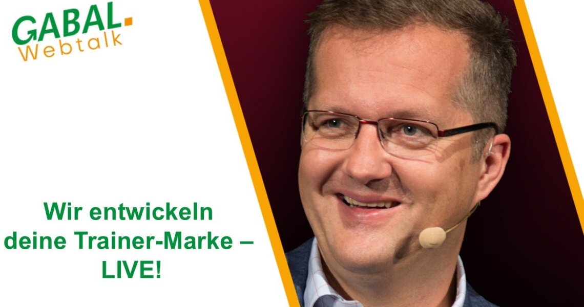 Wir entwickeln deine Trainer-Marke – LIVE!