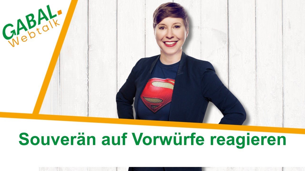 Souverän auf Vorwürfe reagieren